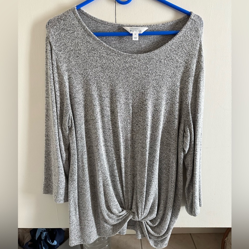 Sweater with Knot Detail and 3/4 Sleeve *MUST GO* Accepting most offers!!